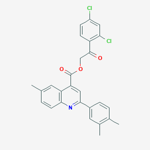 2-(2,4-Dichlorophenyl)-2-oxoethyl 2-(3,4-dimethylphenyl)-6-methylquinoline-4-carboxylate