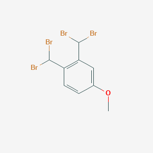 molecular formula C9H8Br4O B3394150 1,2-Bis(dibromomethyl)-4-methoxybenzene CAS No. 89226-82-4