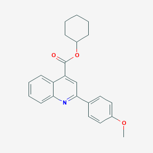 Cyclohexyl 2-(4-methoxyphenyl)quinoline-4-carboxylate