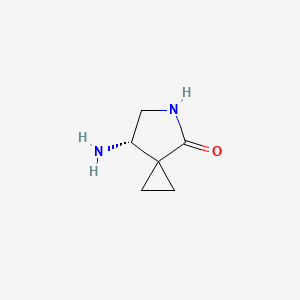 molecular formula C6H10N2O B3394164 (S)-7-Amino-5-azaspiro[2.4]heptan-4-one CAS No. 903900-37-8