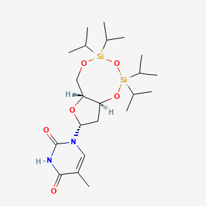molecular formula C22H40N2O6Si2 B3394239 1-[(6aR,8R,9aS)-2,2,4,4-tetra(propan-2-yl)-6a,8,9,9a-tetrahydro-6H-furo[3,2-f][1,3,5,2,4]trioxadisilocin-8-yl]-5-methylpyrimidine-2,4-dione CAS No. 97626-18-1