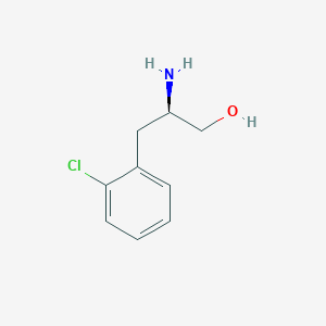 molecular formula C9H12ClNO B3394264 (2R)-2-Amino-3-(2-chlorophenyl)propan-1-ol CAS No. 103616-90-6