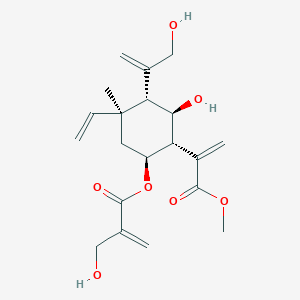 molecular formula C20H28O7 B033943 Elemacarmanin CAS No. 105242-48-6