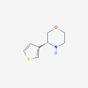 molecular formula C8H11NOS B3394328 (R)-3-(Thiophen-3-yl)morpholine CAS No. 1212949-95-5