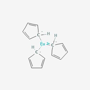 molecular formula C15H15Eu B3394358 Tris(eta5-cyclopenta-2,4-dienyl)europium CAS No. 12216-04-5