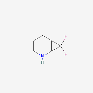 molecular formula C6H9F2N B3394365 7,7-Difluoro-2-azabicyclo[4.1.0]heptane CAS No. 1240529-17-2