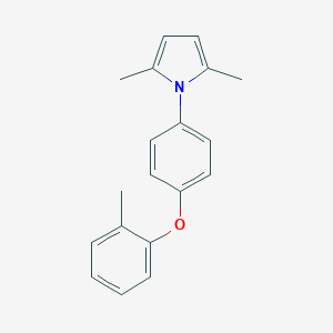 molecular formula C19H19NO B339438 2,5-dimethyl-1-[4-(2-methylphenoxy)phenyl]-1H-pyrrole 