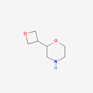 molecular formula C7H13NO2 B3394404 2-(Oxetan-3-yl)morpholine CAS No. 1273568-09-4