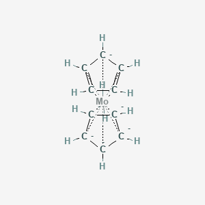 molecular formula C10H12Mo-6 B3394412 Molybdenum, bis(eta-2,4-cyclopentadien-1-yl)dihydro- CAS No. 1291-40-3