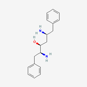 molecular formula C18H24N2O B3394449 (2s,3s,5s)-2,5-Diamino-3-Hydroxy-1,6-Diphenylhexane CAS No. 144163-44-0