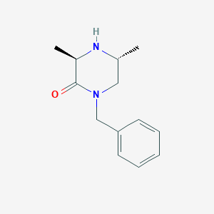 molecular formula C13H18N2O B3394462 (3R,5R)-1-Benzyl-3,5-dimethylpiperazin-2-one CAS No. 162240-92-8