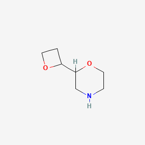 molecular formula C7H13NO2 B3394463 2-(Oxetan-2-yl)morpholine CAS No. 166756-08-7