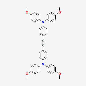 molecular formula C42H36N2O4 B3394466 N,N'-[Ethyne-1,2-diyldi(4,1-phenylene)]bis[4-methoxy-N-(4-methoxyphenyl)aniline] CAS No. 173981-68-5
