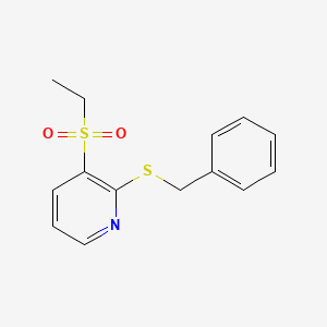 2-Benzylthio-3-ethylsulfonylpyridine