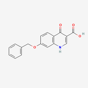 molecular formula C17H13NO4 B3394475 4-Hydroxy-7-benzyloxyquinoline-3-carboxylic acid CAS No. 17825-22-8
