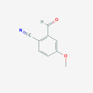 molecular formula C9H7NO2 B3394506 2-Formyl-4-methoxy-benzonitrile CAS No. 21962-52-7