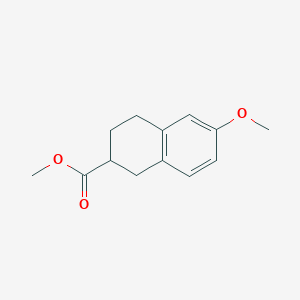 molecular formula C13H16O3 B3394525 Methyl 6-methoxy-1,2,3,4-tetrahydronaphthalene-2-carboxylate CAS No. 2473-19-0