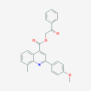 2-Oxo-2-phenylethyl 2-(4-methoxyphenyl)-8-methylquinoline-4-carboxylate