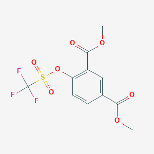 4-[[(Trifluoromethyl)sulfonyl]oxy]-1,3-benzenedicarboxylic acid dimethyl ester