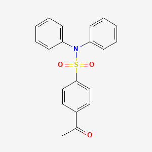 molecular formula C20H17NO3S B3394578 4-Acetyl-N,N-diphenylbenzene-1-sulfonamide CAS No. 3938-79-2