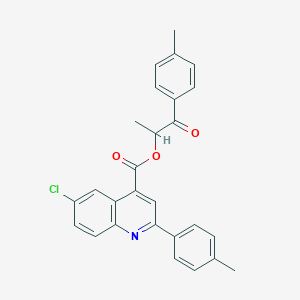 1-Oxo-1-(p-tolyl)propan-2-yl 6-chloro-2-(p-tolyl)quinoline-4-carboxylate