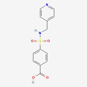 molecular formula C13H12N2O4S B3394587 4-[(Pyridin-4-ylmethyl)-sulfamoyl]-benzoic acid CAS No. 436091-71-3