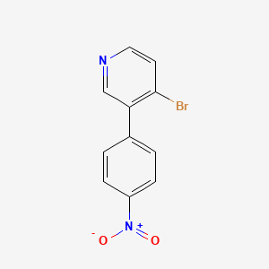 molecular formula C11H7BrN2O2 B3394595 4-Bromo-3-(4-nitrophenyl)pyridine CAS No. 440112-17-4