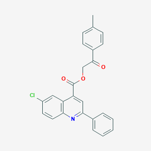 2-(4-Methylphenyl)-2-oxoethyl 6-chloro-2-phenyl-4-quinolinecarboxylate