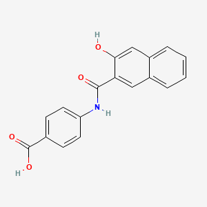 molecular formula C18H13NO4 B3394653 4-[(3-hydroxynaphthalene-2-carbonyl)amino]benzoic Acid CAS No. 61504-01-6