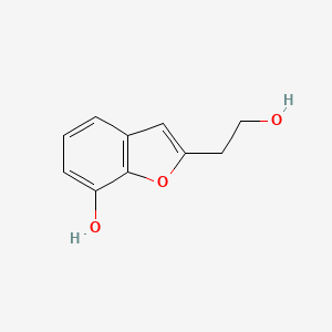 molecular formula C10H10O3 B3394671 2-(2-Hydroxyethyl)benzofuran-7-ol CAS No. 63417-34-5