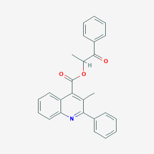 1-Oxo-1-phenylpropan-2-yl 3-methyl-2-phenylquinoline-4-carboxylate