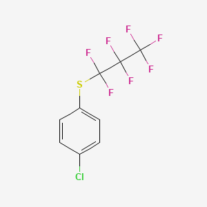 molecular formula C9H4ClF7S B3394693 4-(七氟丙基硫代)氯苯 CAS No. 65538-03-6