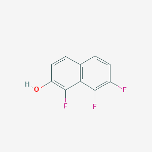 molecular formula C10H5F3O B3394704 1,7,8-Trifluoronaphthalen-2-ol CAS No. 676545-61-2