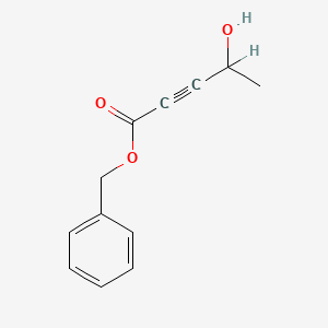 molecular formula C12H12O3 B3394765 Benzyl 4-hydroxypent-2-ynoate CAS No. 882158-71-6