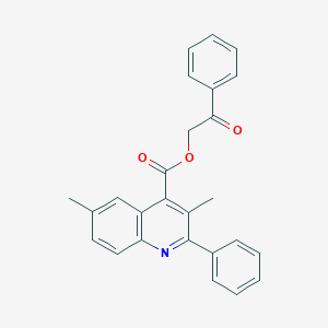 2-Oxo-2-phenylethyl 3,6-dimethyl-2-phenyl-4-quinolinecarboxylate