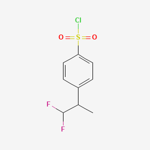 molecular formula C9H9ClF2O2S B3394772 4-(1,1-Difluoropropan-2-yl)benzene-1-sulfonyl chloride CAS No. 883146-12-1