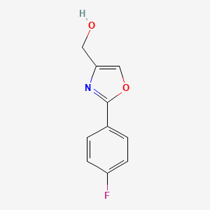 molecular formula C10H8FNO2 B3394789 [2-(4-Fluoro-phenyl)-oxazol-4-YL]-methanol CAS No. 885273-80-3