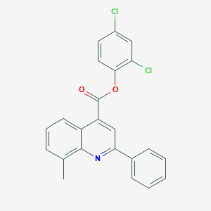 molecular formula C23H15Cl2NO2 B339481 2,4-Dichlorophenyl 8-methyl-2-phenyl-4-quinolinecarboxylate 
