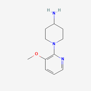 molecular formula C11H17N3O B3394814 1-(3-Methoxypyridin-2-yl)piperidin-4-amine CAS No. 902837-16-5