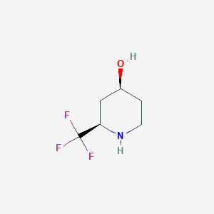 molecular formula C6H10F3NO B3394818 （2R，4S）-2-(三氟甲基)哌啶-4-醇 CAS No. 911298-14-1