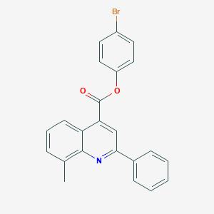 4-Bromophenyl 8-methyl-2-phenyl-4-quinolinecarboxylate