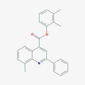 molecular formula C25H21NO2 B339483 2,3-Dimethylphenyl 8-methyl-2-phenyl-4-quinolinecarboxylate 