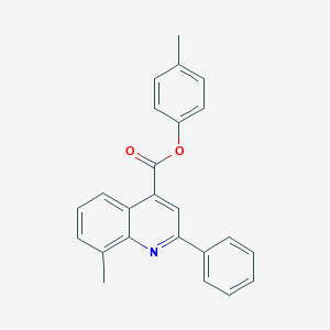 molecular formula C24H19NO2 B339485 4-Methylphenyl 8-methyl-2-phenyl-4-quinolinecarboxylate 
