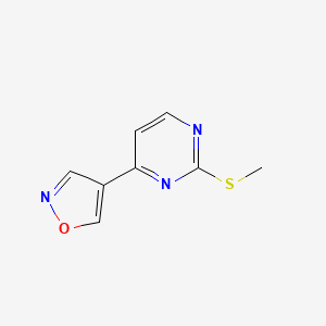 molecular formula C8H7N3OS B3394864 4-(Isoxazol-4-yl)-2-(methylthio)pyrimidine CAS No. 956721-96-3