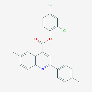 molecular formula C24H17Cl2NO2 B339487 2,4-Dichlorophenyl 6-methyl-2-(4-methylphenyl)-4-quinolinecarboxylate 
