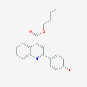 molecular formula C21H21NO3 B339489 Butyl 2-(4-methoxyphenyl)quinoline-4-carboxylate 