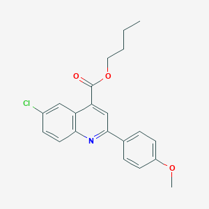 Butyl 6-chloro-2-(4-methoxyphenyl)quinoline-4-carboxylate