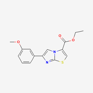molecular formula C15H14N2O3S B3394949 Ethyl 6-(3-Methoxyphenyl)imidazo[2,1-b]thiazole-3-carboxylate CAS No. 1131608-15-5