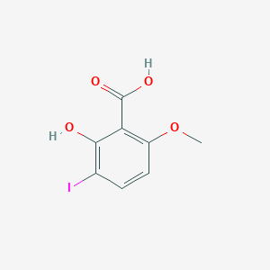 molecular formula C8H7IO4 B3394950 2-Hydroxy-3-iodo-6-methoxybenzoic acid CAS No. 113452-76-9