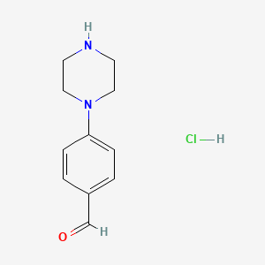 molecular formula C11H15ClN2O B3394959 4-Piperazin-1-ylbenzaldehyde hydrochloride CAS No. 1159823-54-7